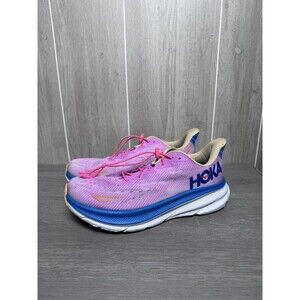 HOKA ONE ONE Clifton 9 Women's Running Shoes Size US 10.5B Pink Blue Neutral